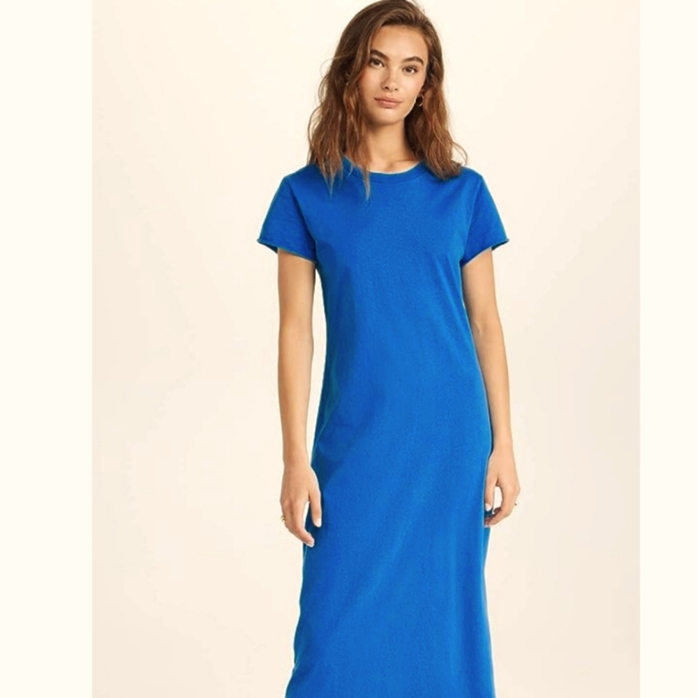 New Blue tshirt style dress size xl